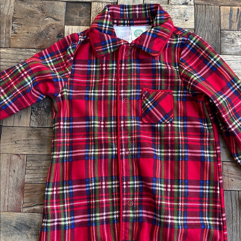 Little Me Baby Holiday One Piece Pajama NWT Size 9 Months - Picture 5 of 7